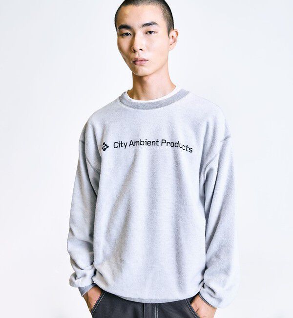 SHIPS「City Ambient Products: ロゴ プリント リバース スウェット」|スウェット・ジャージ|