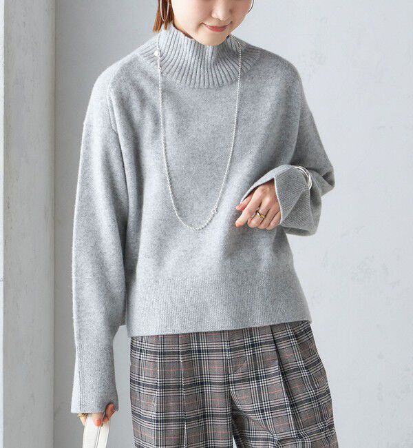SHIPS for women「〈手洗い可能〉7G ウール カシミヤ ハイネック プルオーバー」|ニット・セーター|