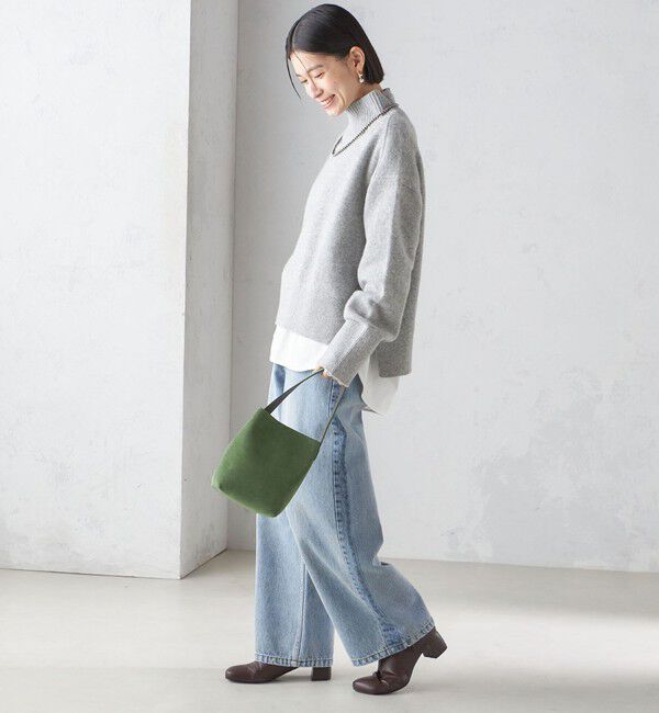 SHIPS for women「〈手洗い可能〉7G ウール カシミヤ ハイネック プルオーバー」|ニット・セーター|