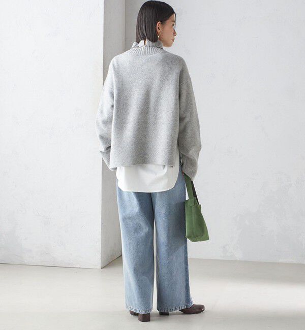 SHIPS for women「〈手洗い可能〉7G ウール カシミヤ ハイネック プルオーバー」|ニット・セーター|