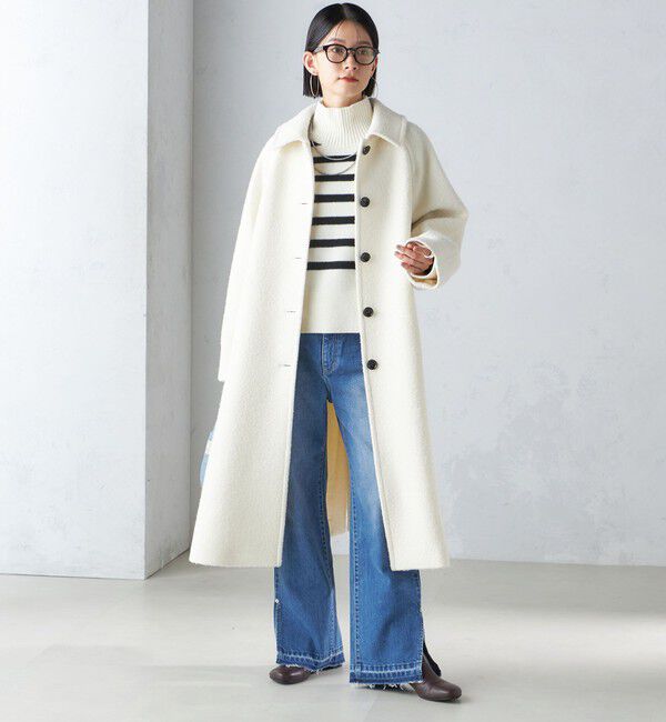 SHIPS for women「〈手洗い可能〉7G ウール カシミヤ ハイネック プルオーバー」|ニット・セーター|