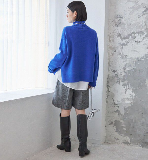 SHIPS for women「〈手洗い可能〉7G ウール カシミヤ ハイネック プルオーバー」|ニット・セーター|