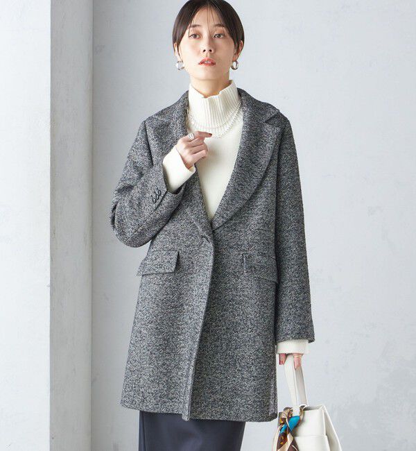 SHIPS for women「ツイード チェスター コート」|チェスターコート|