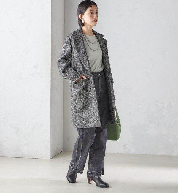 SHIPS for women「ツイード チェスター コート」|チェスターコート|