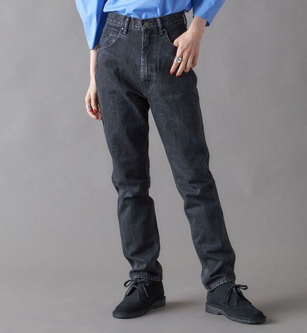 SHIPS for women「SHIPS NINE CASE:ナロー デニム（ブラック）」|デニム|