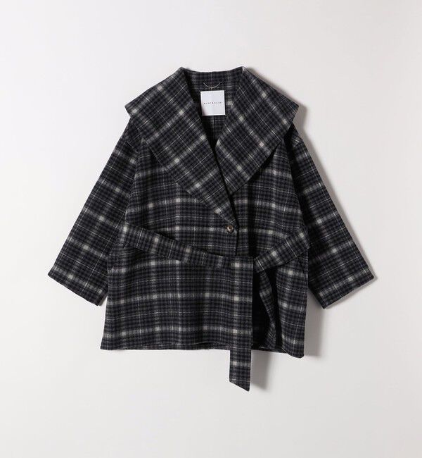 quaranciel「《一部追加予約》quaranciel: リバー ケープ ショート コート 25AW」|その他|