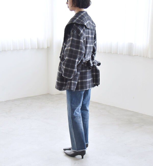 quaranciel「《一部追加予約》quaranciel: リバー ケープ ショート コート 25AW」|その他|