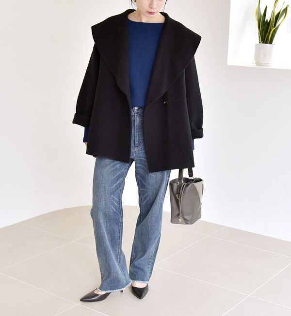 quaranciel「《一部追加予約》quaranciel: リバー ケープ ショート コート 25AW」|その他|