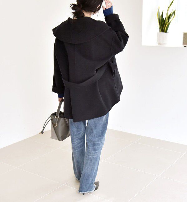 quaranciel「《一部追加予約》quaranciel: リバー ケープ ショート コート 25AW」|その他|