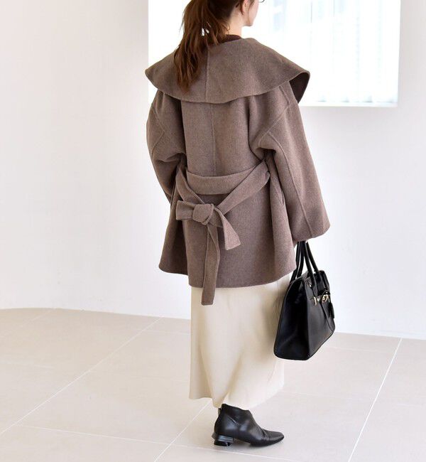 quaranciel「《一部追加予約》quaranciel: リバー ケープ ショート コート 25AW」|その他|