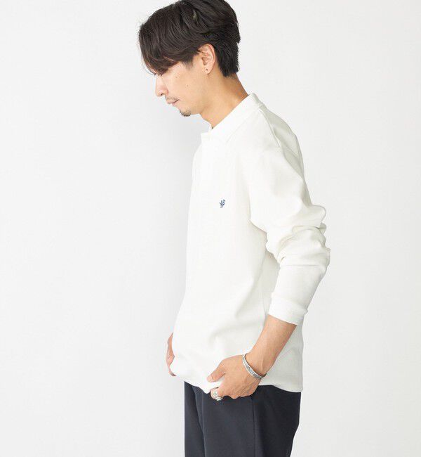 SHIPS「【WEB限定】SHIPS:〈抗菌・防臭〉ワンポイント ロゴ バーズアイ ロングスリーブ ポロシャツ」|ポロシャツ|