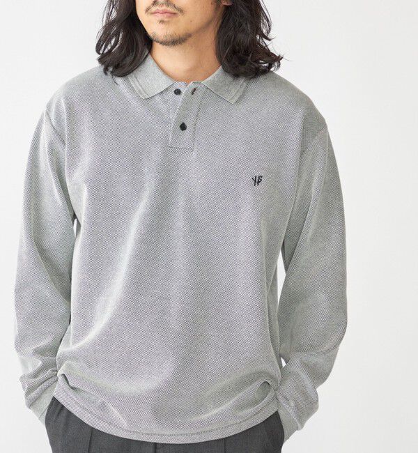 SHIPS「【WEB限定】SHIPS:〈抗菌・防臭〉ワンポイント ロゴ バーズアイ ロングスリーブ ポロシャツ」|ポロシャツ|