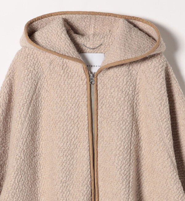 quaranciel「quaranciel: ループヤーン ダブルジップ フーデッド ケープ コート」|その他|