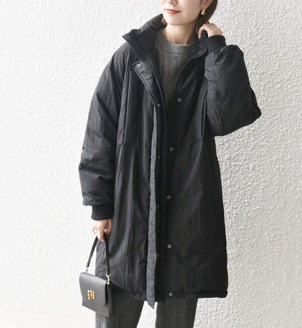 SHIPS any「SHIPS any: ナイロン スタンドカラー モンスター ミディ ダウン」|ダウン|