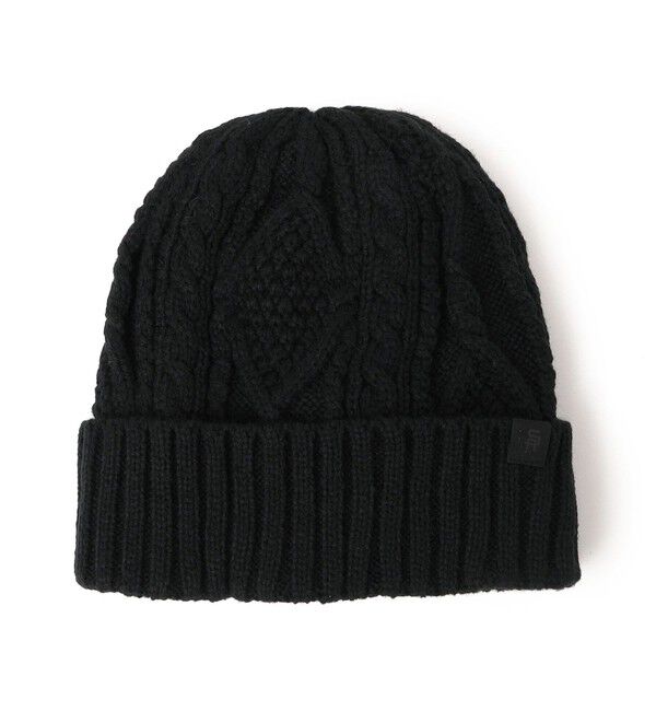 SHIPS any「SHIPS any: ケーブル / ボア ワッチキャップ」|ニット帽|ブラック