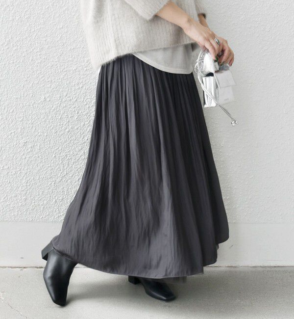 SHIPS for women「〈手洗い可能〉リバーシブル チュール カッセン スカート」|スカート|