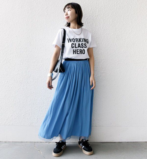 SHIPS for women「〈手洗い可能〉リバーシブル チュール カッセン スカート」|スカート|