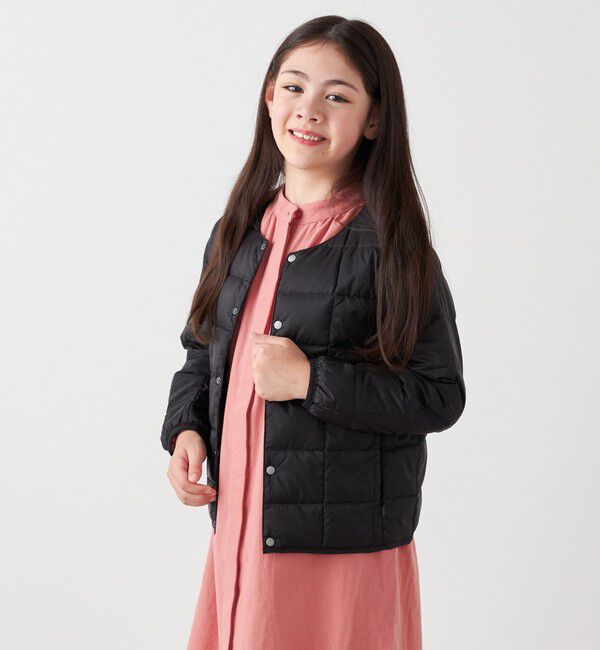 SHIPS any「TAION: クルーネック ボタン ダウン カーディガン<KIDS>」|ダウン|