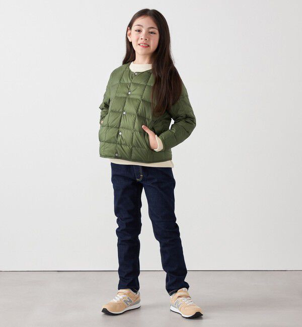 SHIPS any「TAION: クルーネック ボタン ダウン カーディガン<KIDS>」|ダウン|