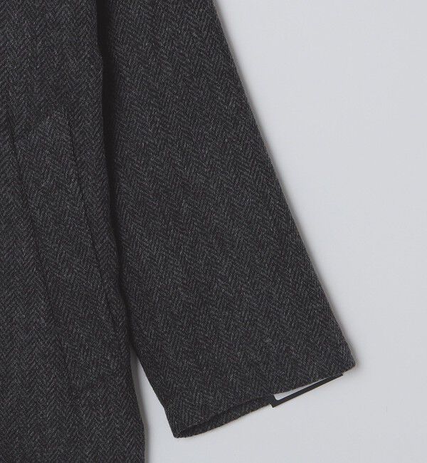 SHIPS「【 SHIPS別注】Errico Formicola: ヘリンボーン ツイード ステンカラーコート」|ステンカラーコート|