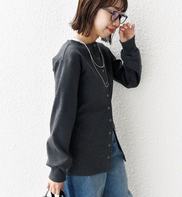 SHIPS for women「【WEB限定】〈手洗い可能〉ベア テレコ ミドル カーディガン」|カーディガン|