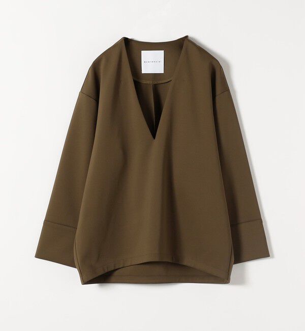 quaranciel「quaranciel:〈洗濯機可能〉ダンボール コクーン Vネック プルオーバー」|Tシャツ・カットソー|