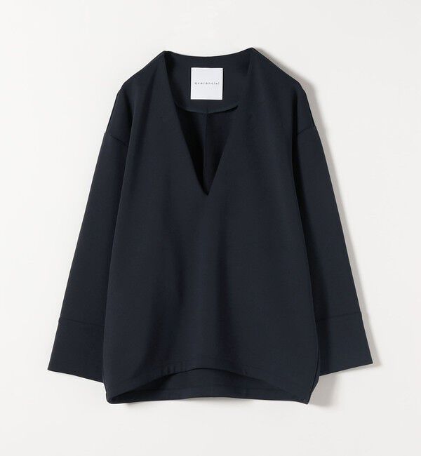 quaranciel「quaranciel:〈洗濯機可能〉ダンボール コクーン Vネック プルオーバー」|Tシャツ・カットソー|