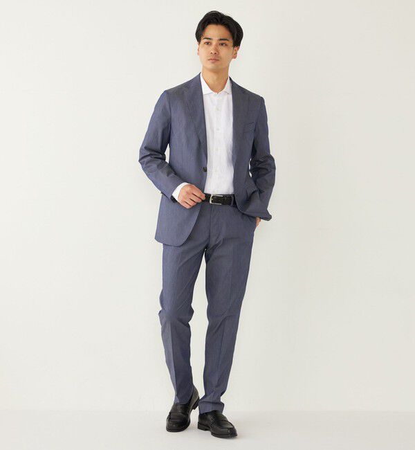 SHIPS Colors 「SHIPS Colors:〈洗濯機可能〉デニム ライク ジャケット(セットアップ対応可能)」|テーラードジャケット|