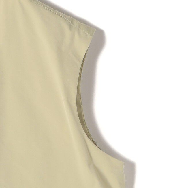 SHIPS for women「SHIPS Primary Navy Label:タフタ ジップアップ ジレ」|ベスト・ジレ|