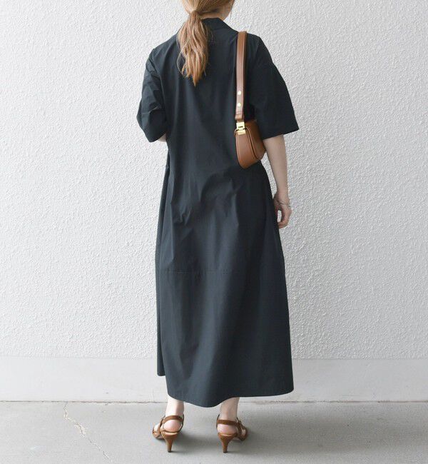 SHIPS any「SHIPS any:〈洗濯機可能〉タイプライター ボリューム シャツ ワンピース」|ワンピース|