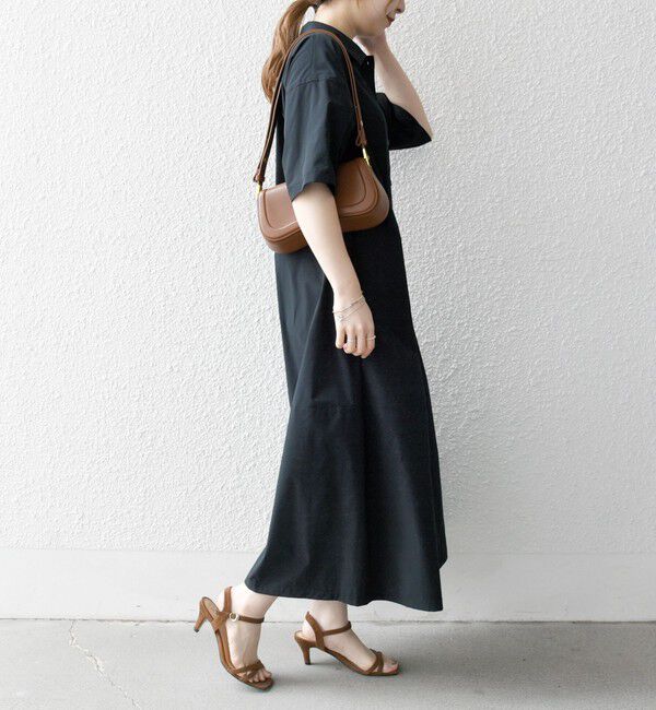 SHIPS any「SHIPS any:〈洗濯機可能〉タイプライター ボリューム シャツ ワンピース」|ワンピース|