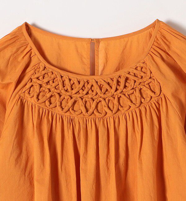 SHIPS any「SHIPS any:〈手洗い可能〉ロープ デザイン ギャザースリーブ フレア ブラウス」|シャツ・ブラウス|