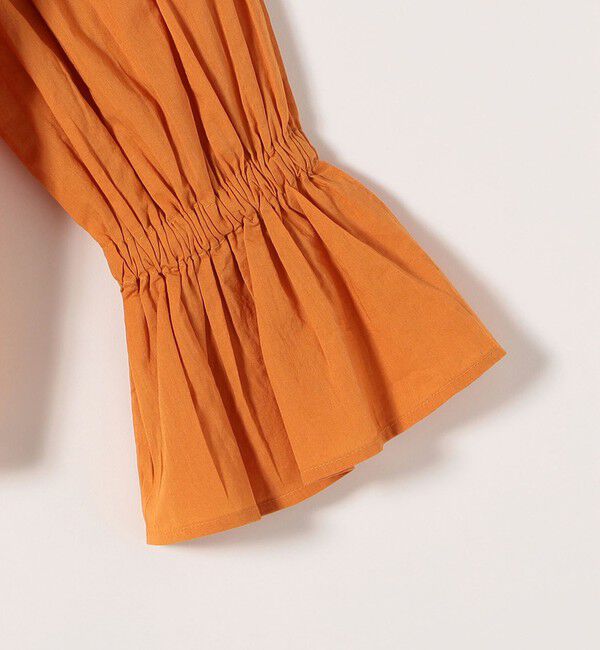 SHIPS any「SHIPS any:〈手洗い可能〉ロープ デザイン ギャザースリーブ フレア ブラウス」|シャツ・ブラウス|