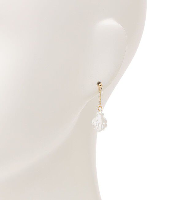 SHIPS for women「【SHIPS別注】HARIO:シェル モチーフ ピアス」|ピアス|
