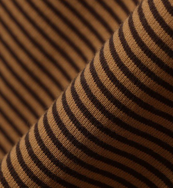 SHIPS「SHIPS: マイクロ ボーダー リンガー Tシャツ」|Tシャツ・カットソー|