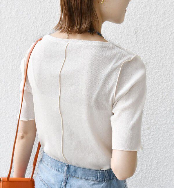 SHIPS for women「〈手洗い可能〉ドライ テレコ ショート スリーブ プルオーバー」|Tシャツ・カットソー|