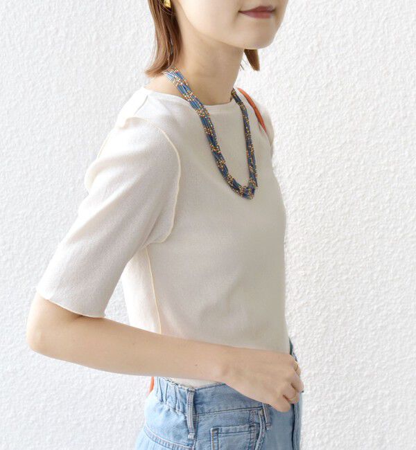 SHIPS for women「〈手洗い可能〉ドライ テレコ ショート スリーブ プルオーバー」|Tシャツ・カットソー|