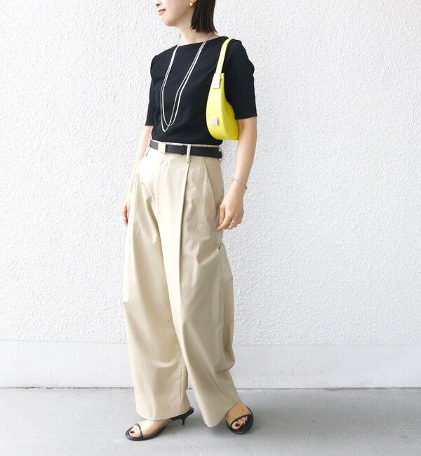 SHIPS for women「〈手洗い可能〉ドライ テレコ ショート スリーブ プルオーバー」|Tシャツ・カットソー|