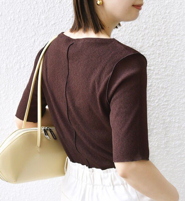 SHIPS for women「〈手洗い可能〉ドライ テレコ ショート スリーブ プルオーバー」|Tシャツ・カットソー|