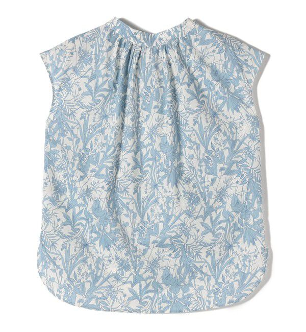 SHIPS for women「〈手洗い可能〉綿 ローン ボタニカル プリント フレンチ スリーブ ブラウス」|シャツ・ブラウス|