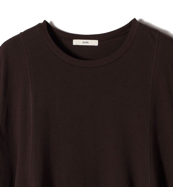 SHIPS for women「ヘムフレア ショート スリーブ プルオーバー」|Tシャツ・カットソー|