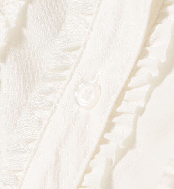 SHIPS Colors 「innowave:〈手洗い可能〉TC フロントフリル シャツ」|シャツ・ブラウス|