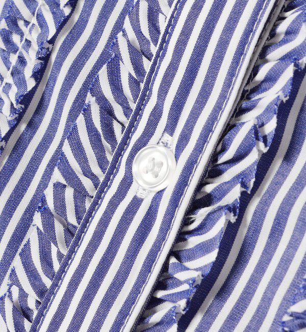 SHIPS Colors 「innowave:〈手洗い可能〉TC フロントフリル シャツ」|シャツ・ブラウス|