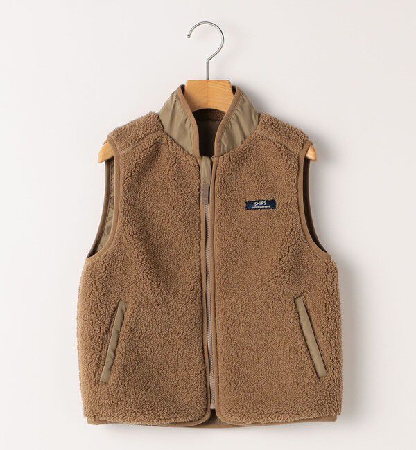 SHIPS KIDS「SHIPS KIDS:100～130cm/〈洗濯機可能〉ボア リバーシブル ベスト」|ダウンベスト・ベスト|