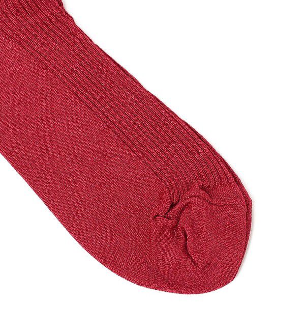 SHIPS for women「Piedi Nudi:グリッター リブ ミディ ソックス」|ソックス|