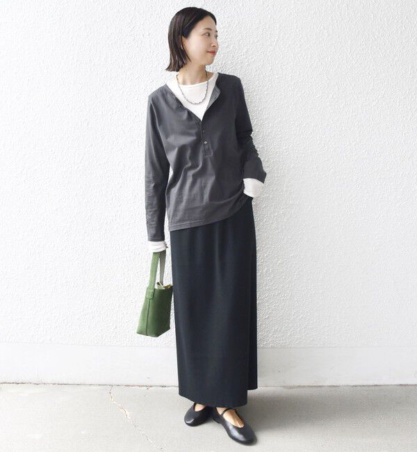 SHIPS for women「レイヤード ライク ヘンリーネック プルオーバー」|Tシャツ・カットソー|