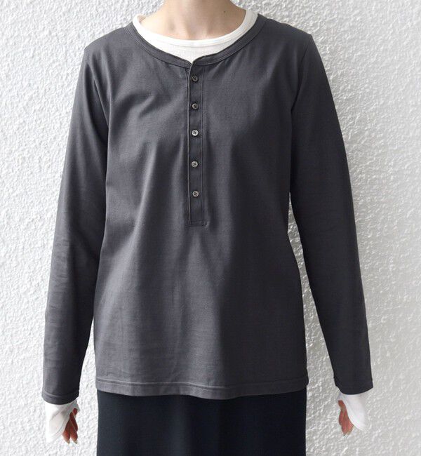SHIPS for women「レイヤード ライク ヘンリーネック プルオーバー」|Tシャツ・カットソー|