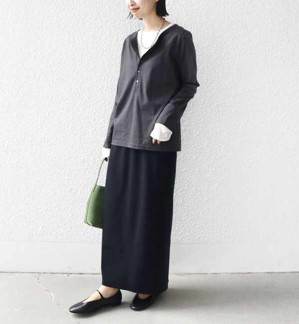 SHIPS for women「レイヤード ライク ヘンリーネック プルオーバー」|Tシャツ・カットソー|