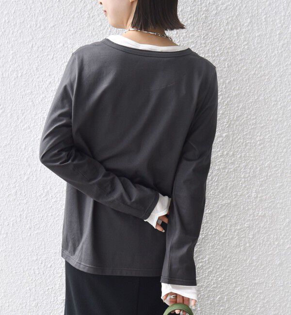 SHIPS for women「レイヤード ライク ヘンリーネック プルオーバー」|Tシャツ・カットソー|