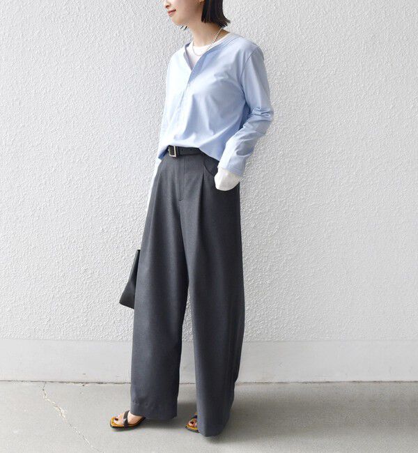 SHIPS for women「レイヤード ライク ヘンリーネック プルオーバー」|Tシャツ・カットソー|